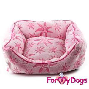 Лежанка 52*39*17см Звезды розовый Formydogs(M)