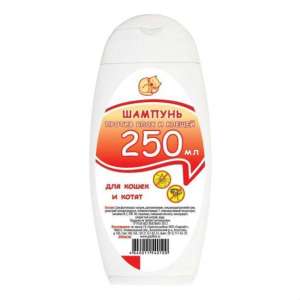 Шампунь Доктор Зоо для кошек и котят от блох и клещей  250мл*15