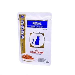 Роял Канин/Royal Canin пауч 85гр корм для кошек Ренал диета при почечных заболеваниях Цыпленок*12 