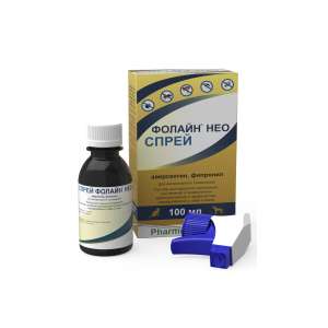 Фолайн Нео спрей инсектицидный для собак и кошек 100мл *12