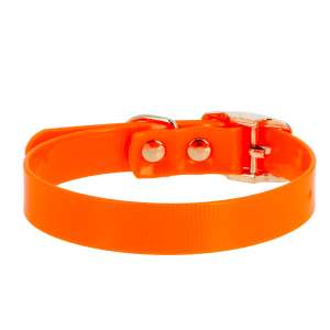 Ошейник биотановый 20мм 30-40см оранжевый Каскад