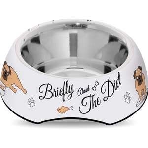 Миска металлическая White 0.4л Зооник