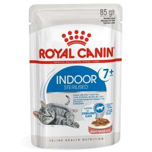 Роял Канин/Royal Canin пауч 85гр корм для кошек Индор Стерилайзд 7+ кусочки в соусе*12 для кошек