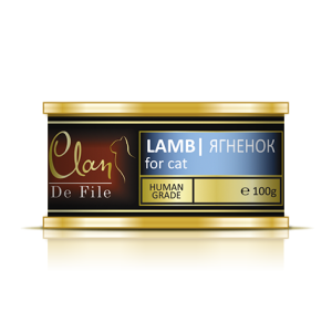 Клан/Clan De File конс. корм для кошек ягненок 100гр*12