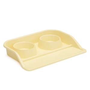 Миска пластиковая набор 2 миски 300мл + подставка 410*300*60мм Альтернатива