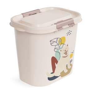 Контейнер для корма для собак овальный 10л 310*210*265мм 