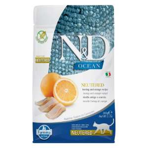 Фармина/Farmina N&D Prime корм для кошек стерилизованных/кастрированных Сельдь с апельсином 300гр