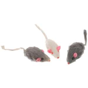 Игрушка для кошек Мышь искусственный мех 5см Алькор