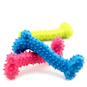Игрушка для собак Лакомство резиновая кость с шипами 10,5см