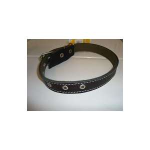 Ошейник кожа 30мм/64см 2 слоя кожа+брезент ZooMoDa для собак