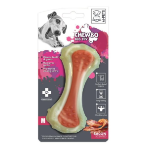 Игрушка для собак CHEWBO Кость M, вкус бекона, нейлон 13см MPets 