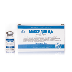 Максидин 0,4 5мл для инъекций 1фл. *5 (иммуномод.средство в комплек.терапии инфекционных болезней)