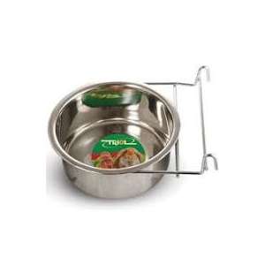 Миска металлическая на держателе д/пт/грыз 1,35л Триол