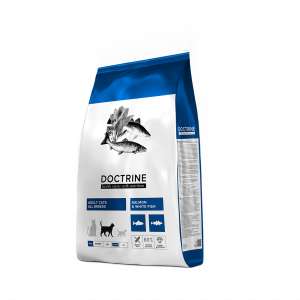 Доктрин/Doctrine Беззерновой корм для кошек Лосось и белая рыба 10кг