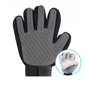 Перчатка массажная для вычесывания шерсти серый 23*17см PMG-1201Grey Штефан/Stefan для собак