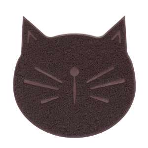 Коврик под миску/туалет 2 в 1 для животных 40*30см бордовый Пижон 