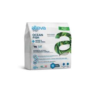 Аллева/Alleva Холистик Беззерновой корм для кошек Океаническая Рыба/конопля/алое вера 400гр