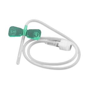 Бабочка Система для вливаний 21G *100 зеленый