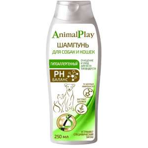 Шампунь Энимал плей/Animal Play для собак и кошек Гипоаллерг. с аминокисл. с экстрактом шалфея 250мл