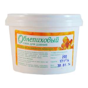 Крем для доения с экстрактом облепихи 600 г*16