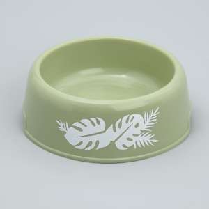 Миска пластиковая Тропики 250мл оливковая Пушистое счастье