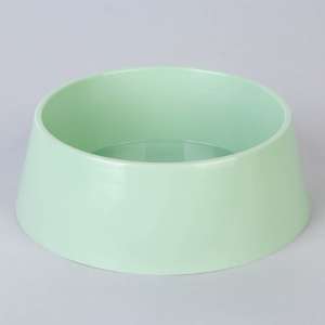 Миска пластиковая 300мл оливковая Пушистое счастье для собак