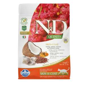 Фармина/Farmina N&D Quinoa корм для кошек Сельдь с киноа, уход за кожей и шерстью 300гр