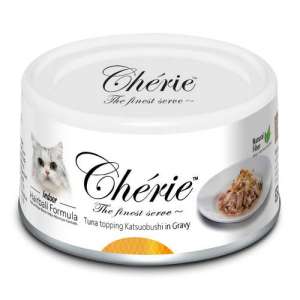 Петтрик/Pettric Cherie Hairball formula корм для кошек тунец с хлоп.копч.тунца-бонито в подл 80гр