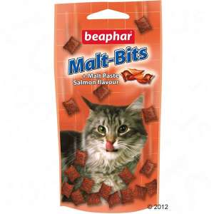Беафар для кошек подушечки Malt-bits с лососем 35 гр (розовый)*18