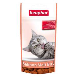 Беафар для кошек подушечки Malt-bits с лососем 35 гр (розовый)
