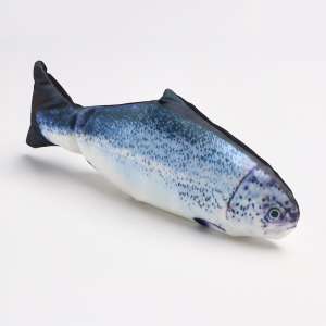 Игрушка для кошек Форель с двигающимся хвостом и с USB зарядка 28см 