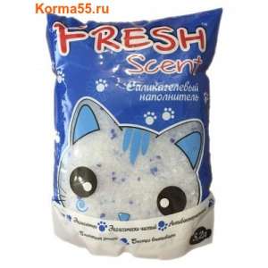 Наполнитель силикагелевый Фрэш/Fresh цветные гранулы 3,2л/1,4кг*9