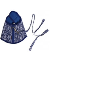 Комплект шлейка + поводок рL 43-48см синий LION