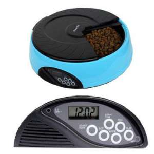 Автокормушка на 4 кормления V- одного кормл. до 300гр (голубой) Feed-Ex