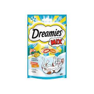Дримс/Dreamies 60гр лакомство для кошек с лососем/сыром для кошек