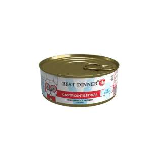 Бест Диннер Vet Profi Gastro Intestinal конс. для собак Говядина с сердцем 100гр*12
