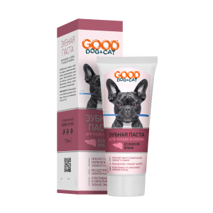 Зубная паста для кошек и собак со вкусом печени 75мл Гуд Дог/Кэт*24