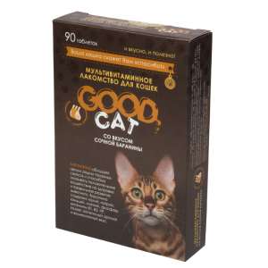 Гуд Кэт мультив. лакомство для кошек "Сочная баранина" 90таб*6