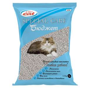 Наполнитель бентонитовый комкующийся А-Соли/A-Soli Особая Забота Бюджет 5л/4кг*2 для кошек