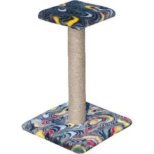 Когтеточка на подставке с полкой 340х340х540мм Зооник