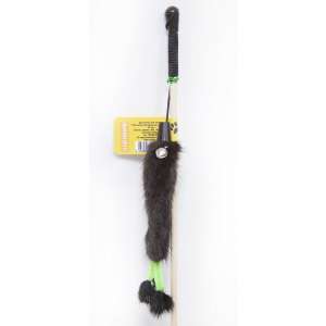 Игрушка для кошек дразнилка Обезьянка Абу меховая на веревке 50см Зооник