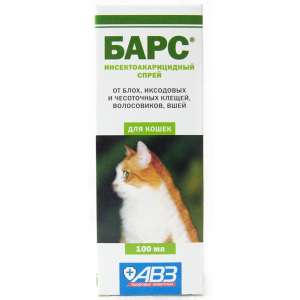 Барс спрей для кошек 100мл*18