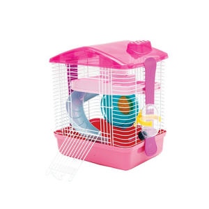 Клетка для грызунов укомплектованная 26*17,5*27,5см Каскад