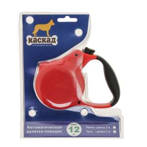 Рулетка трос 3м до 12кг красный Каскад