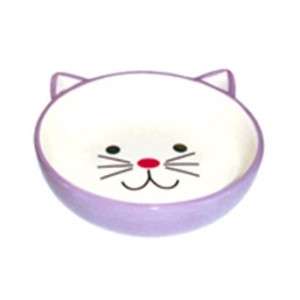Миска керамическая Мордочка кошки сиреневая 180мл 12,5*4см N1 для кошек