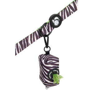 Сумочка диспенсер для уборки за животным, зебра 8*5*5см LPD-110-12 LION