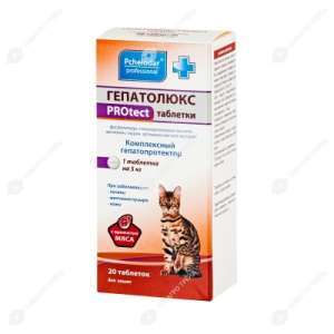 Гепатолюкс PROtect для кошек 20таб (леч. заболев. печени) (1таб на 5кг)*19 для кошек