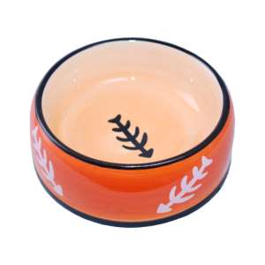 Миска керамическая Косточки 12,5*5см Уют