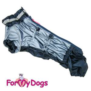 Дождевик для собак рТС1, спинка 44см синий металлик Formydogs для собак