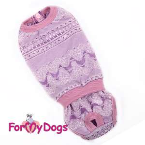 Боди для собак р8, спинка 21см сиреневое Formydogs для собак